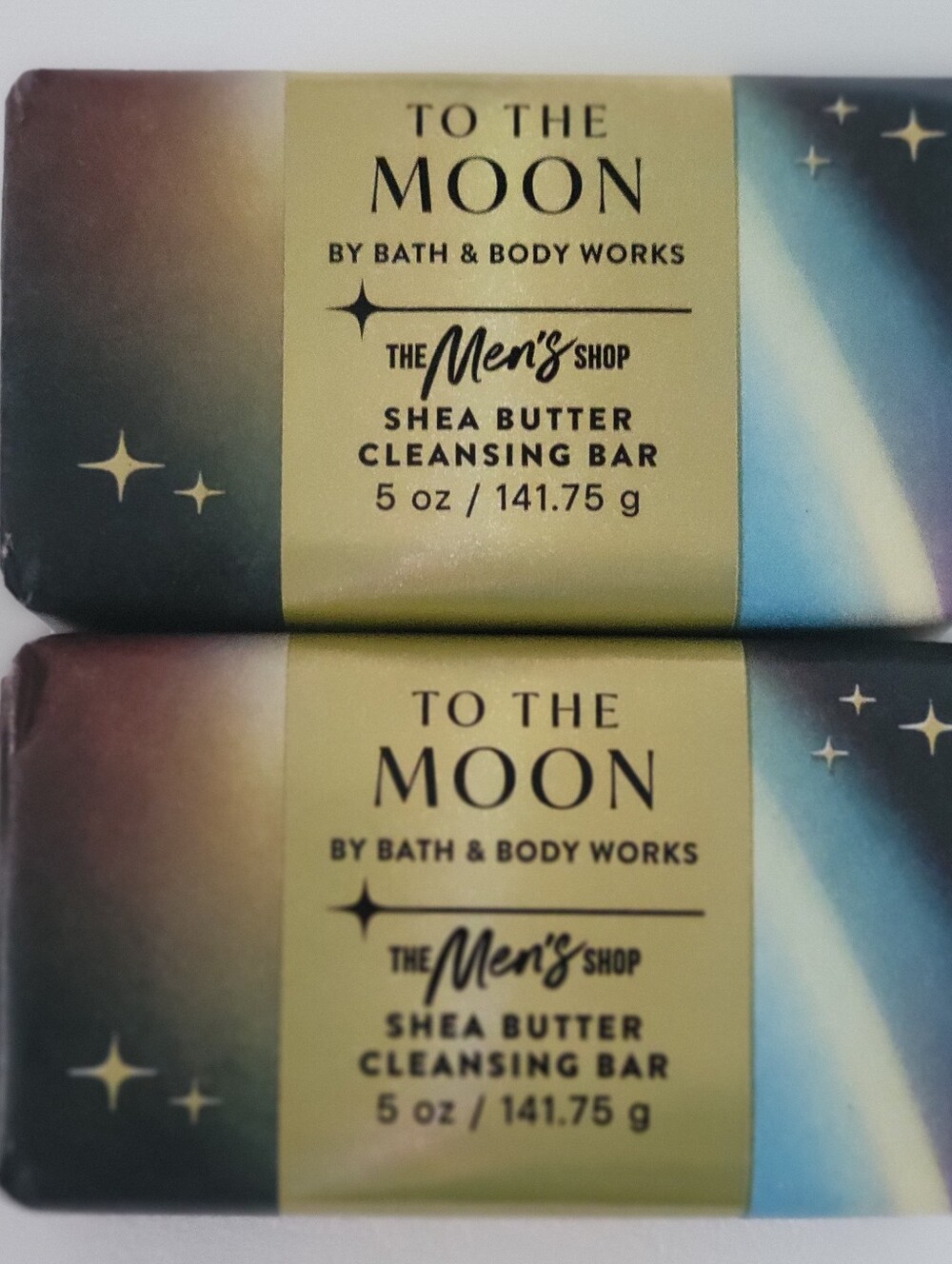 Bath & Body Works TO THE MOON 2PC Men’s Collection Shea Butter Bar Soap Bundle